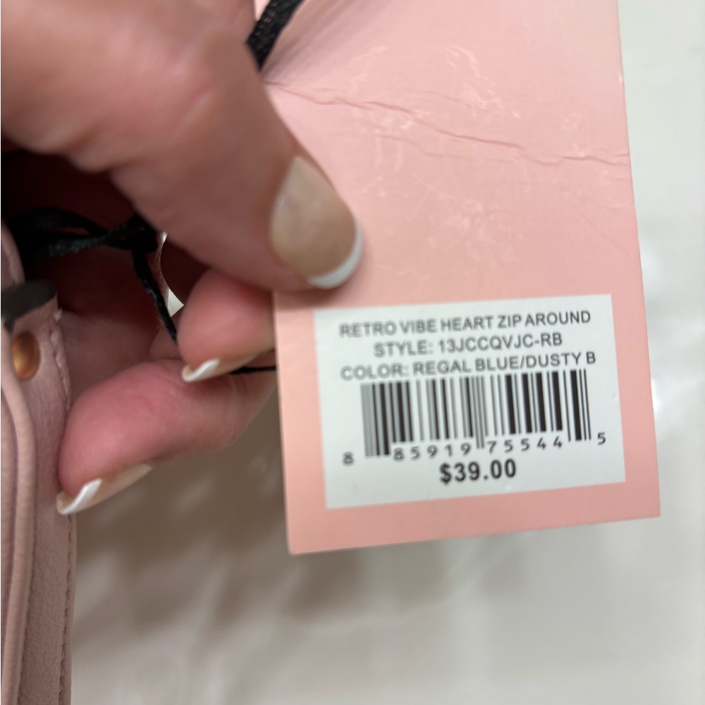 Juicy Couture retro velour heart wristlet - NWT - Picture 5 of 5